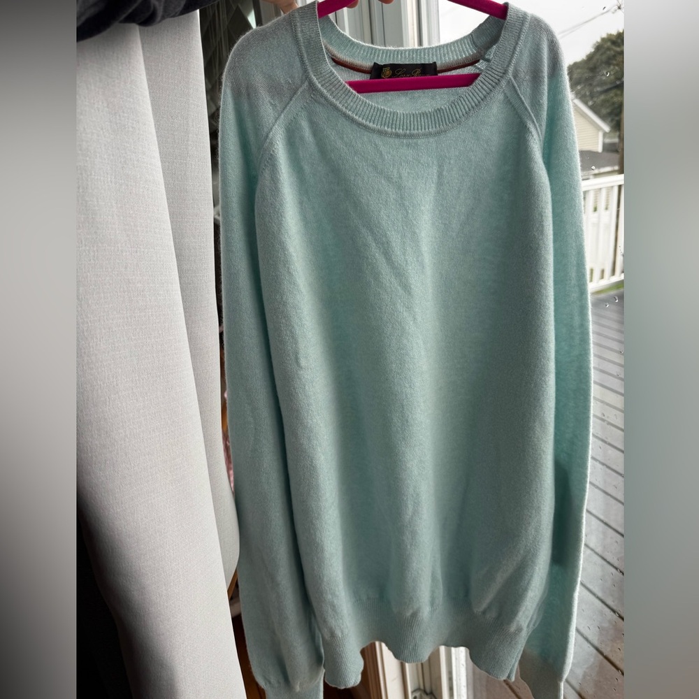 Loro Piana Light Blue Crewneck Sweater